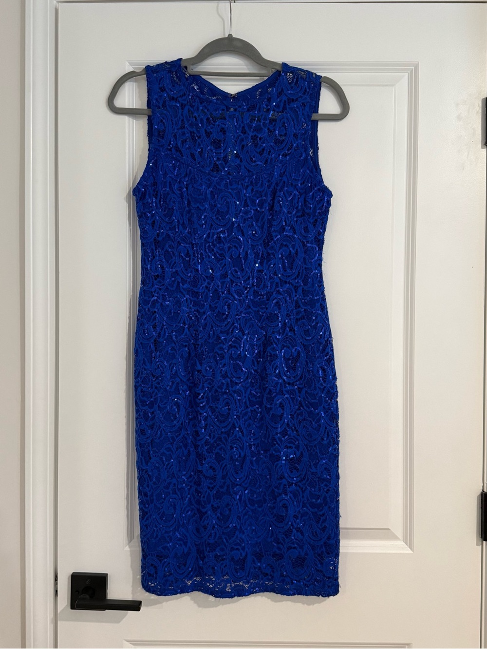 Sleeveless Sheath Dress BLU SAGE